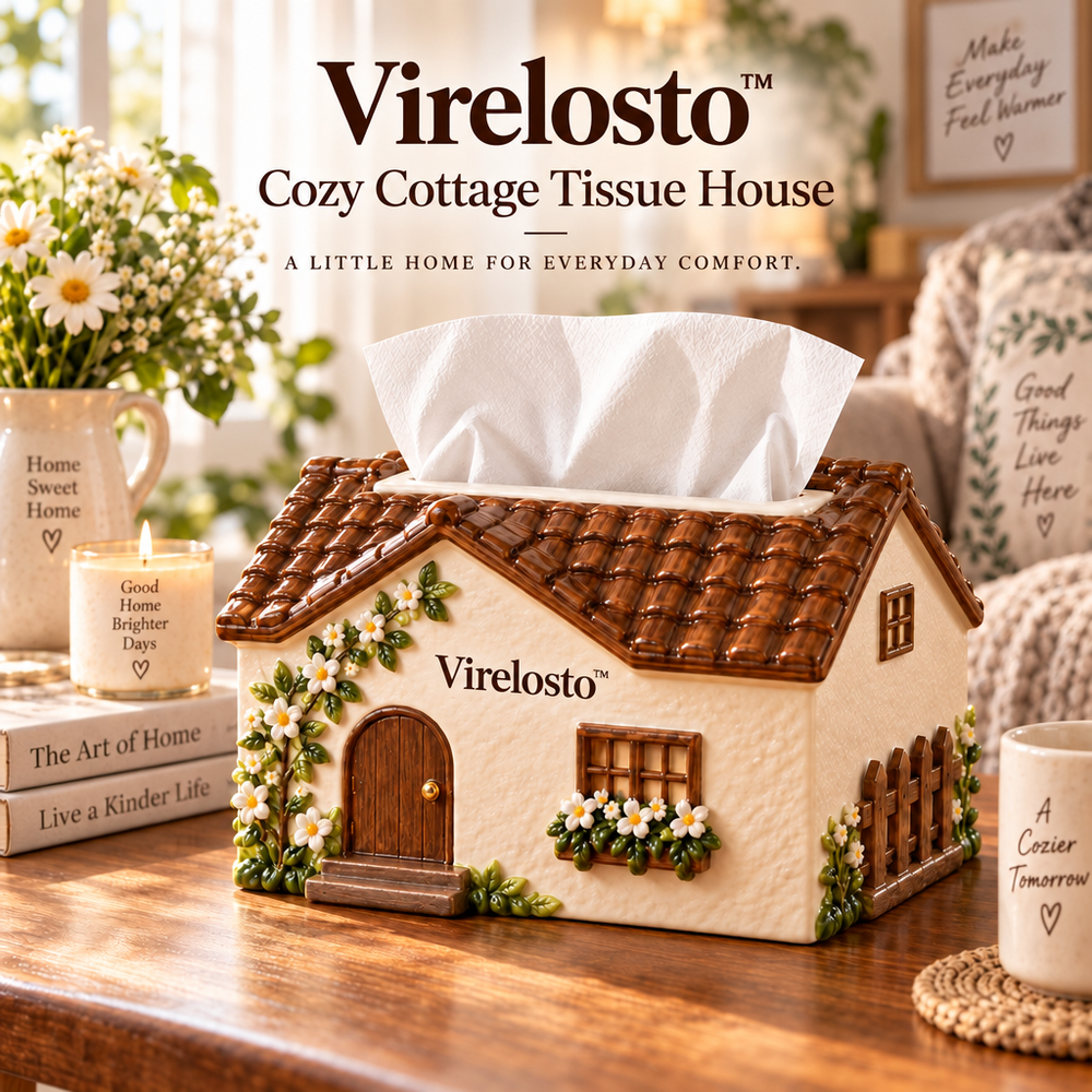 Virelosto™ Cozy Cottage Tissue House