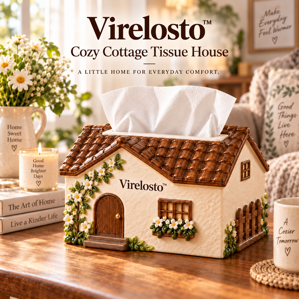 Virelosto™ Cozy Cottage Tissue House