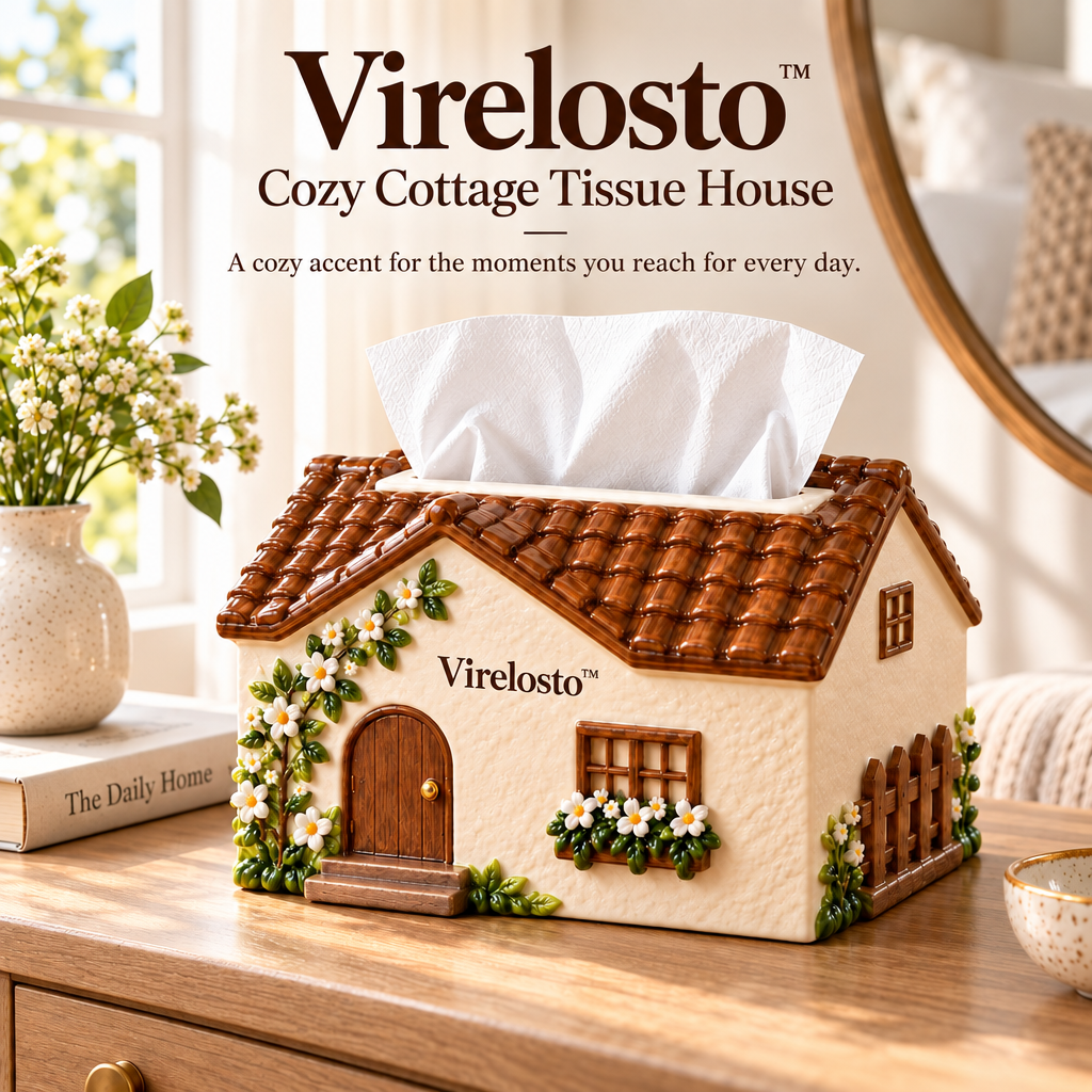 Virelosto™ Cozy Cottage Tissue House