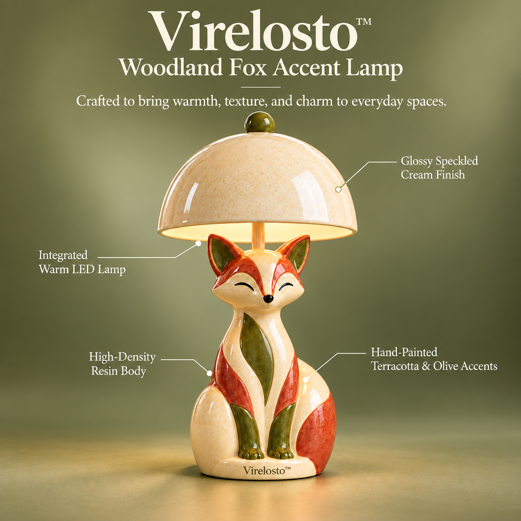 Virelosto™ Woodland Fox Accent Lamp