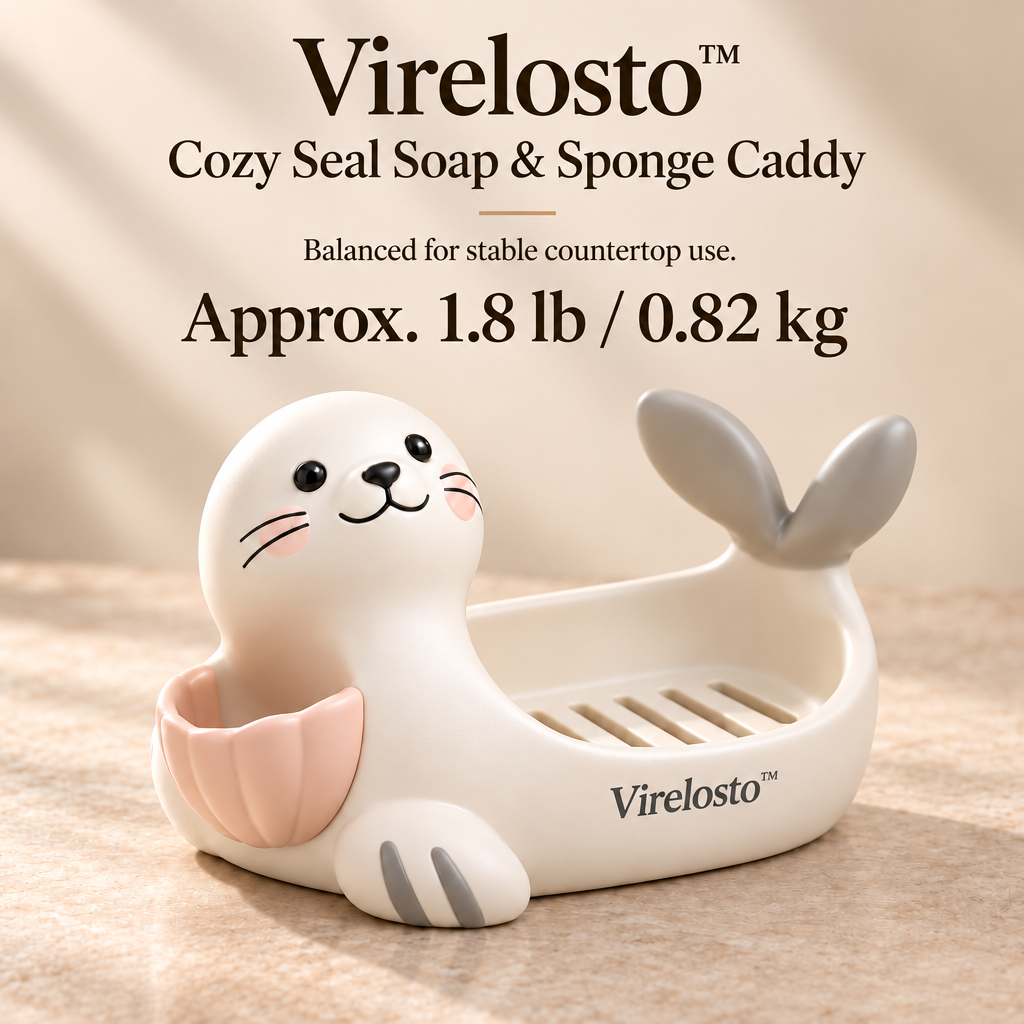 Virelosto™ Cozy Seal Soap & Sponge Caddy