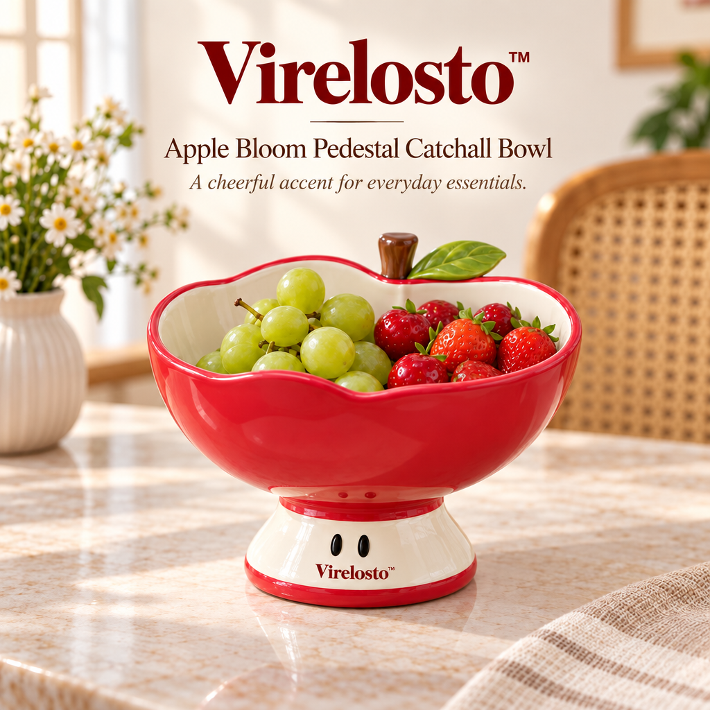 Virelosto™ Apple Bloom Pedestal Catchall Bowl