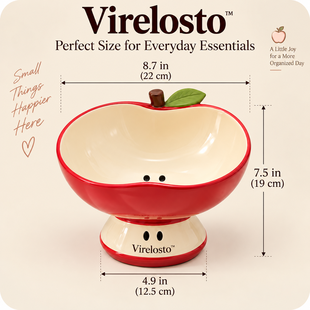 Virelosto™ Apple Bloom Pedestal Catchall Bowl