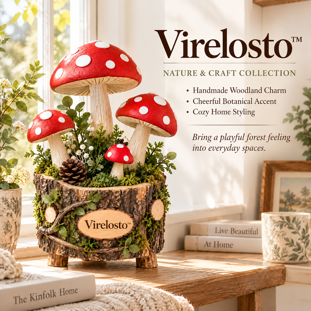 Virelosto™ Woodland Mushroom Forest Planter Decor