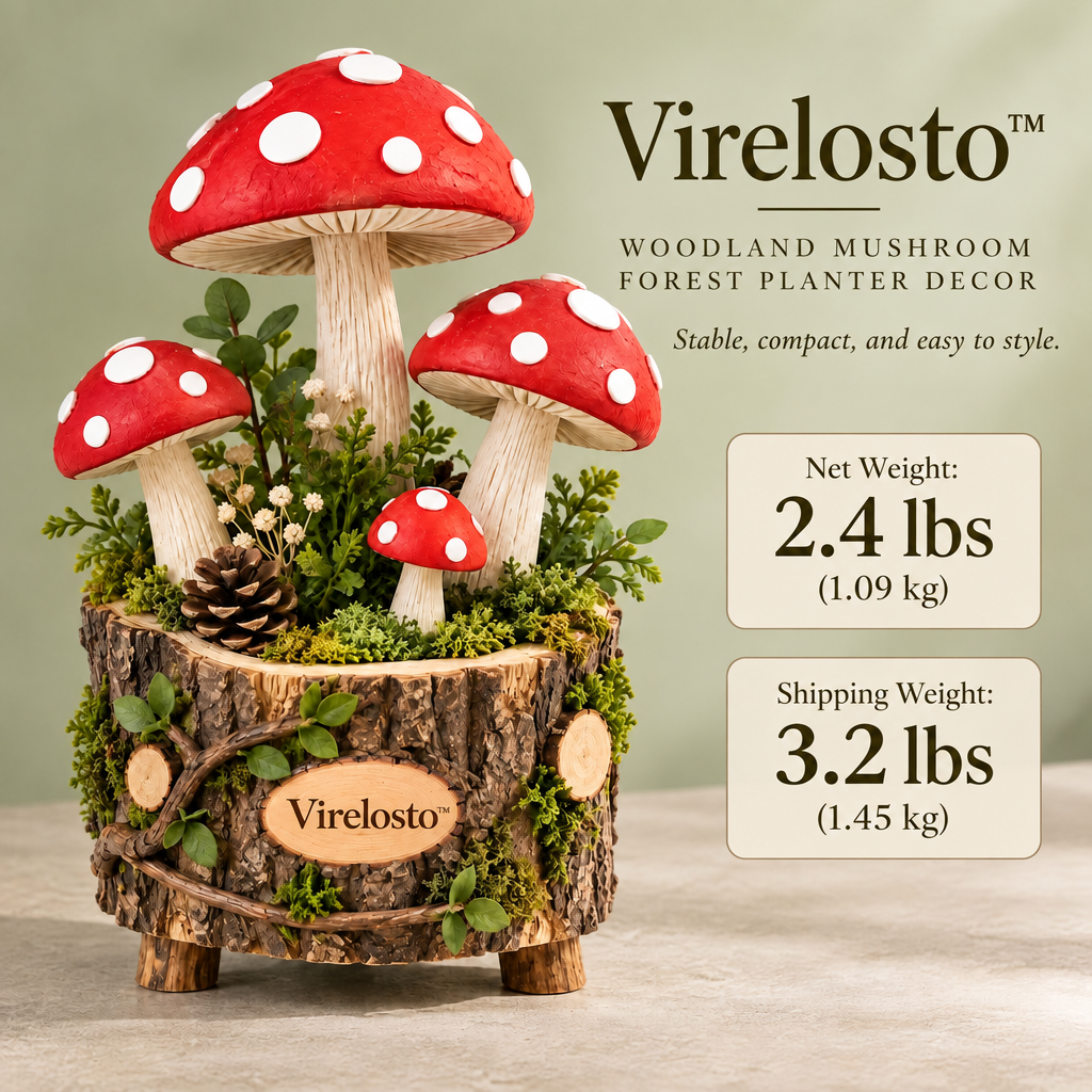 Virelosto™ Woodland Mushroom Forest Planter Decor