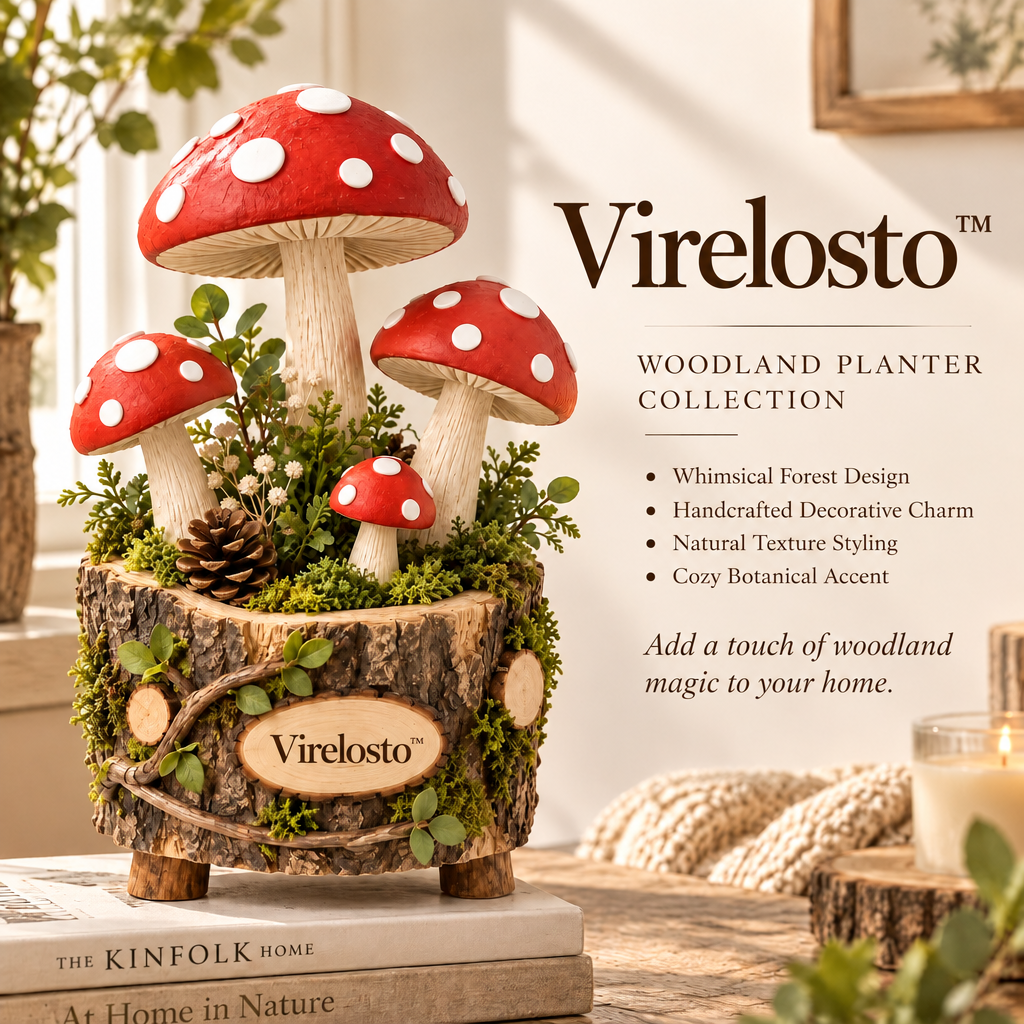 Virelosto™ Woodland Mushroom Forest Planter Decor