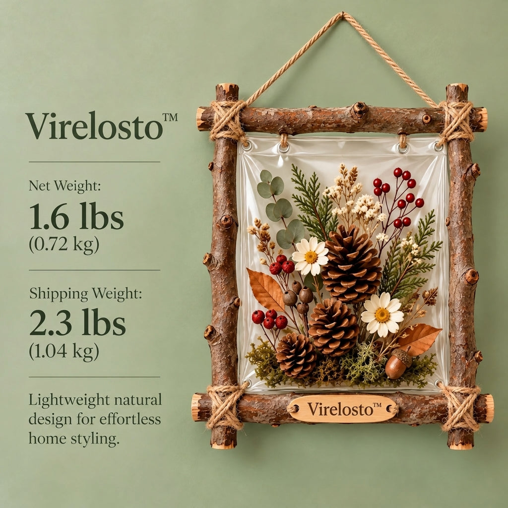Virelosto™ Natural Pinecone Botanical Wall Frame