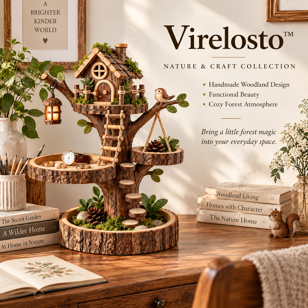 Virelosto™ Enchanted Forest Treehouse Organizer