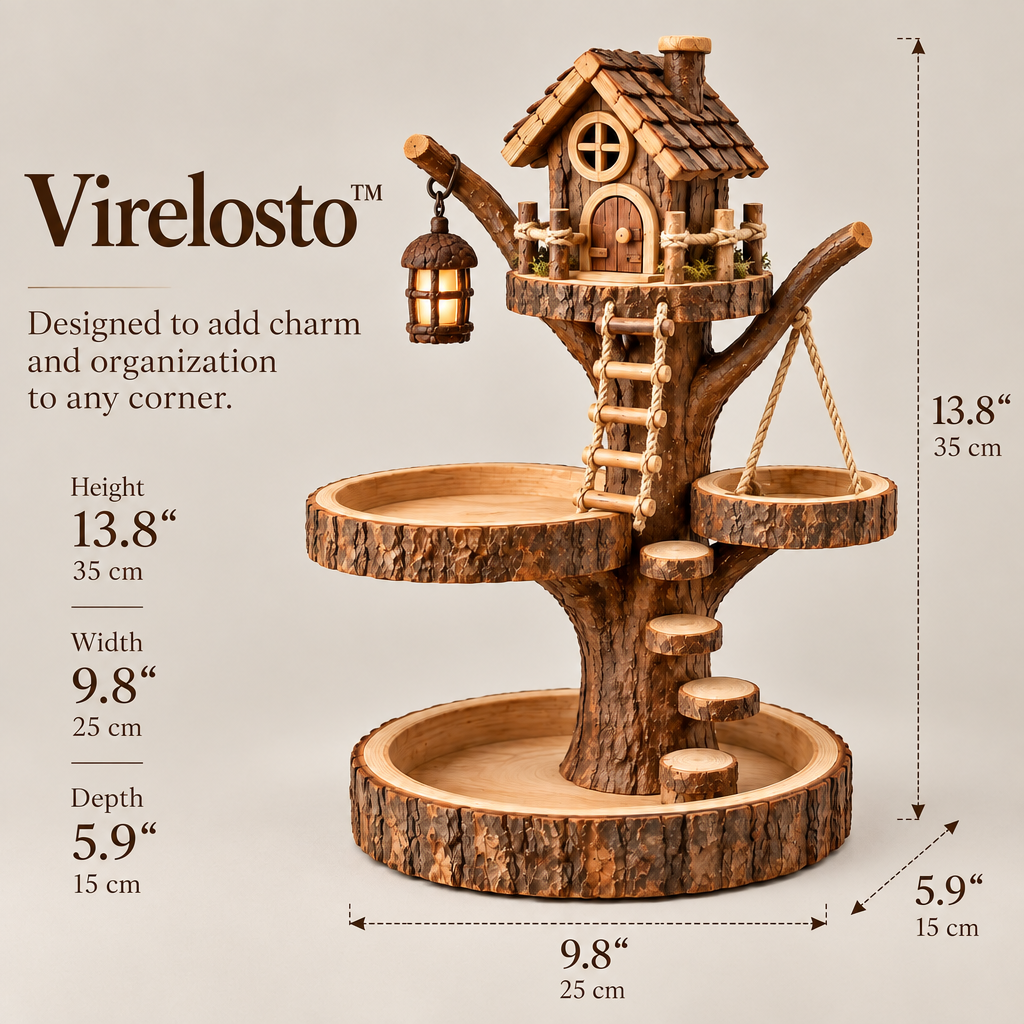 Virelosto™ Enchanted Forest Treehouse Organizer