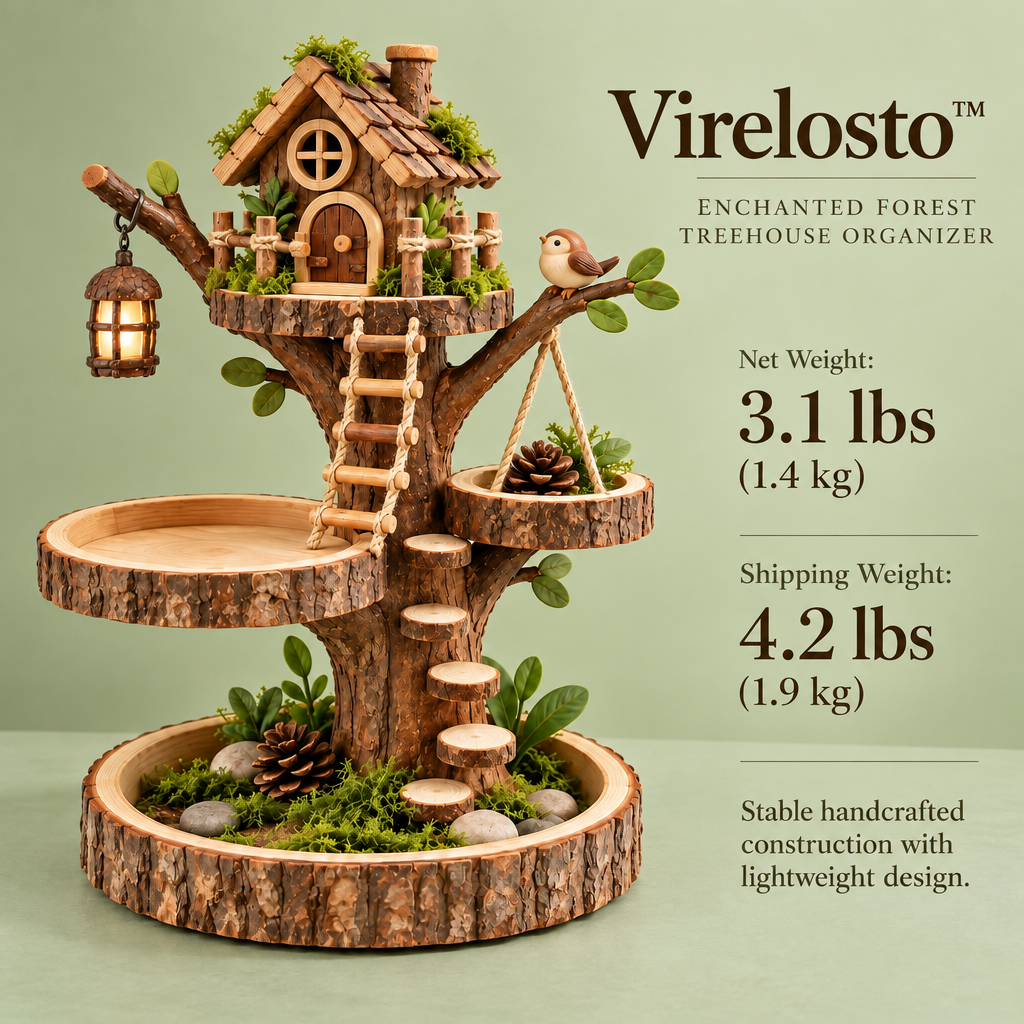 Virelosto™ Enchanted Forest Treehouse Organizer