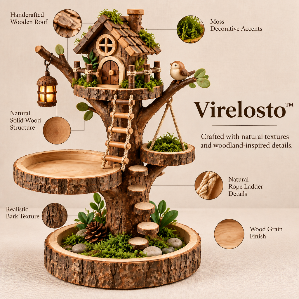Virelosto™ Enchanted Forest Treehouse Organizer