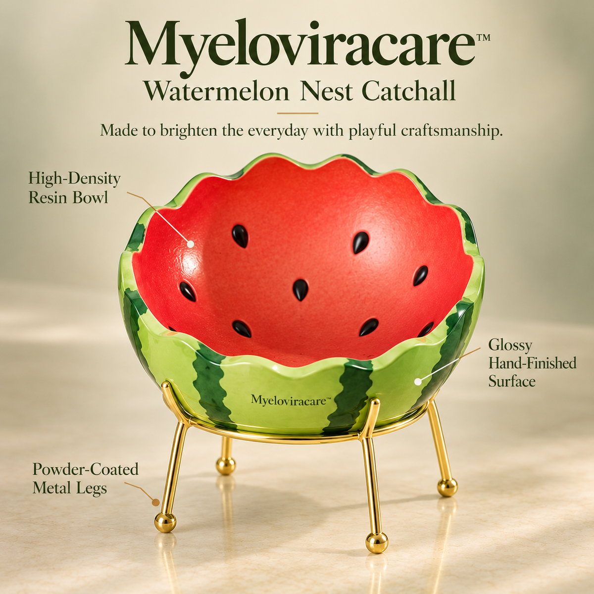 Myeloviracare™ Watermelon Nest Catchall Bowl