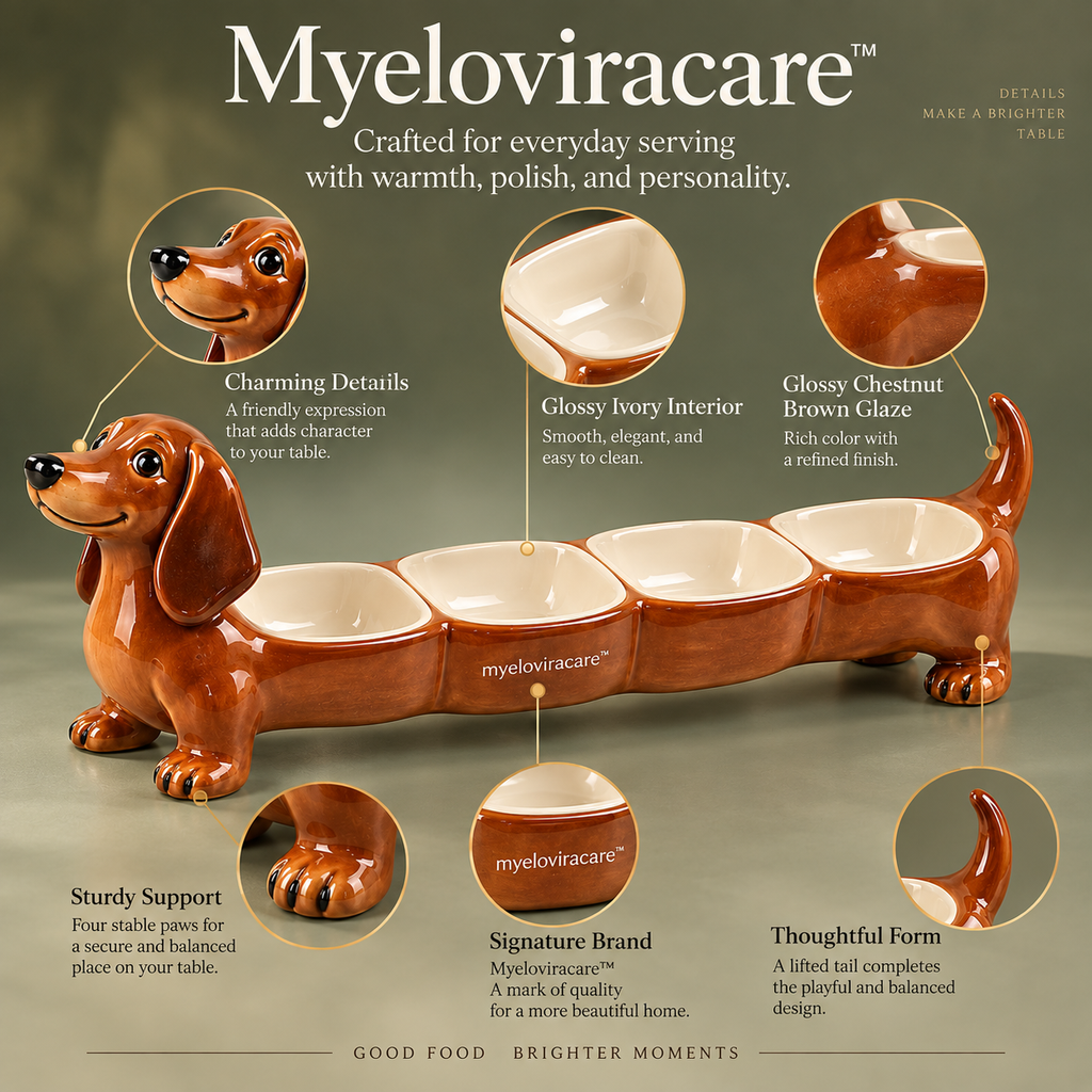 Myeloviracare™ Long Pup Four-Section Serving Tray