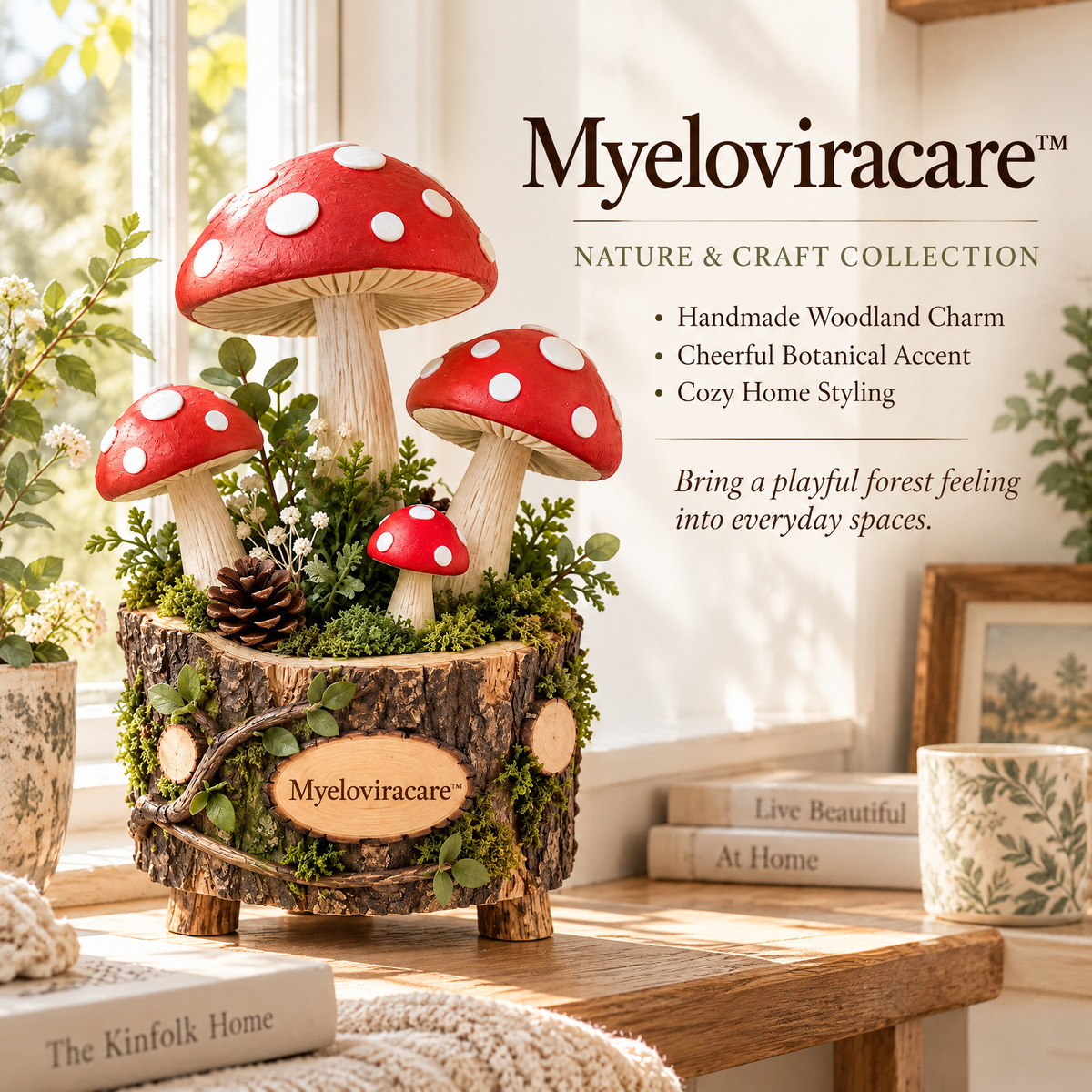 Myeloviracare™ Woodland Mushroom Forest Planter Decor
