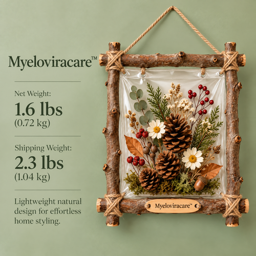 Myeloviracare™ Natural Pinecone Botanical Wall Frame