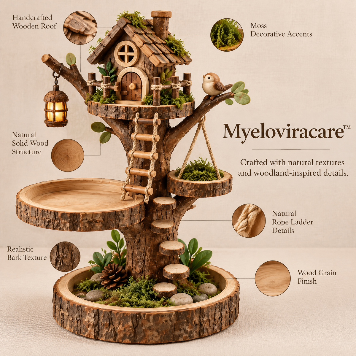 Myeloviracare™ Enchanted Forest Treehouse Organizer
