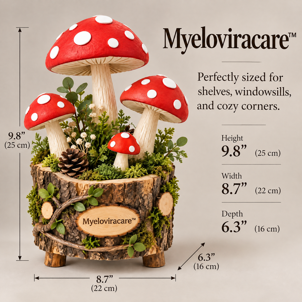 Myeloviracare™ Woodland Mushroom Forest Planter Decor