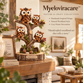 Myeloviracare™ Woodland Pinecone Owl Tree Sculpture